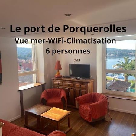 Ile De Porquerolles : T3 Climatise Vue Mer Luaran gambar